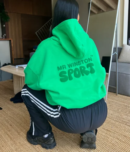 Mr Winston Irish Green Puff Hoodie