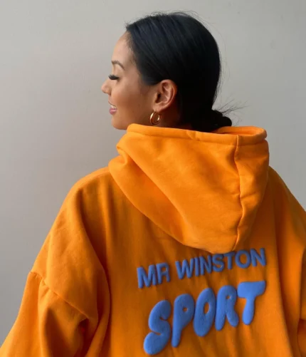 Mr Winston Summer Edition: Orange Puff Hoodie Sweat