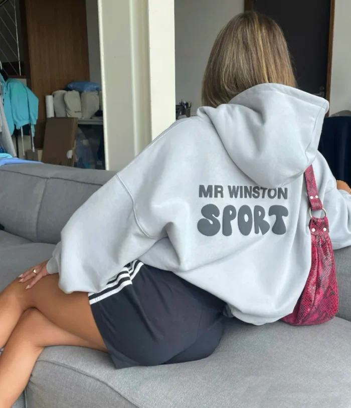 Mr Winston Cloud Grey Boyfriend Puff